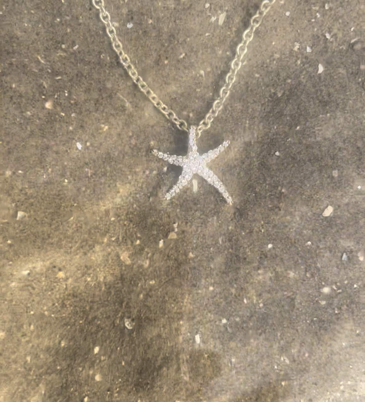 Starfish necklace (Diamond set)