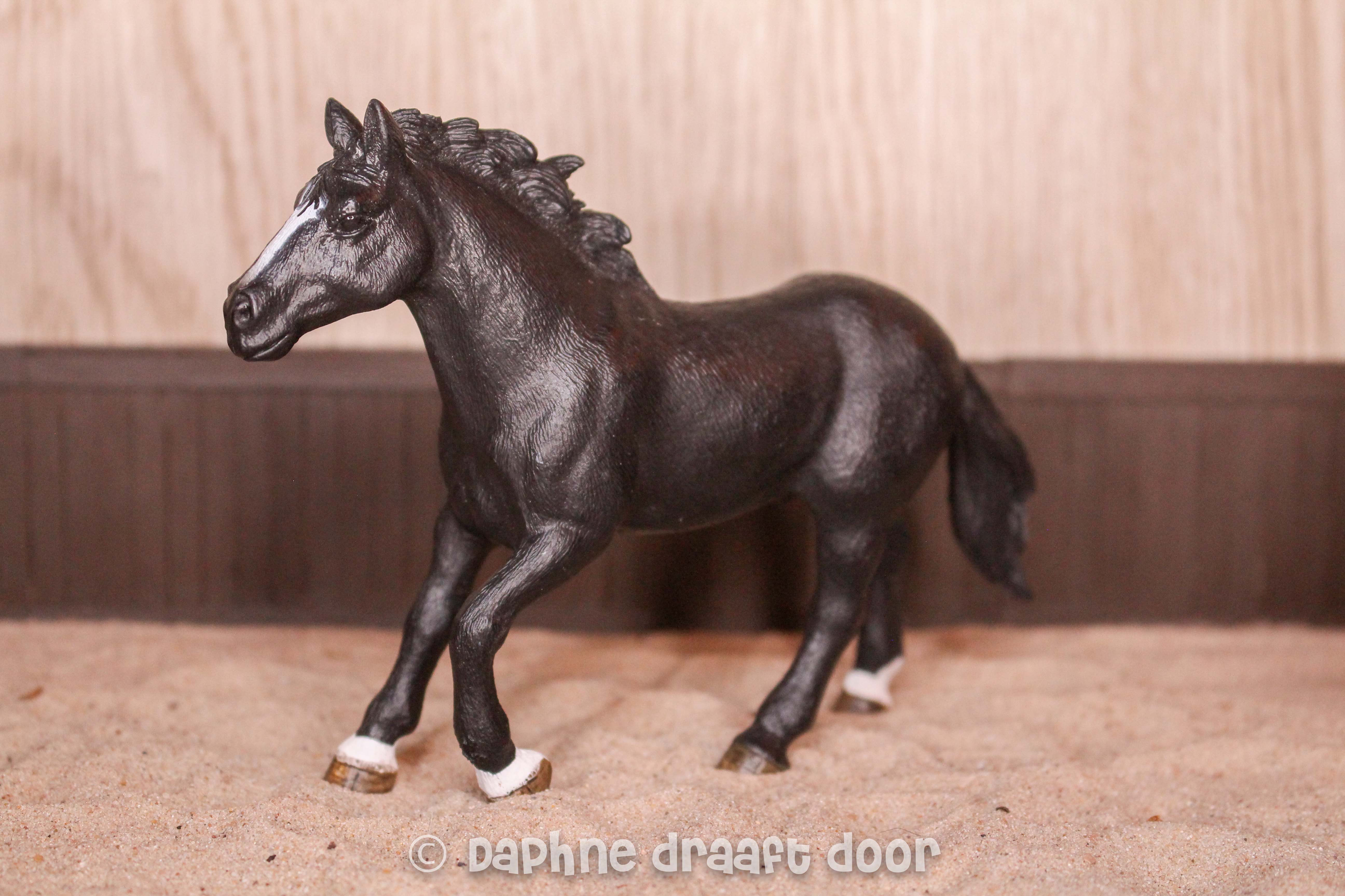 Schleich paard: Appaloosa Hengst zwart limited edition 41416