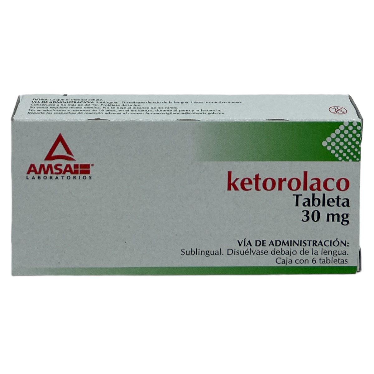 Ketorolaco Tab SL 30mg C/6 AMSA