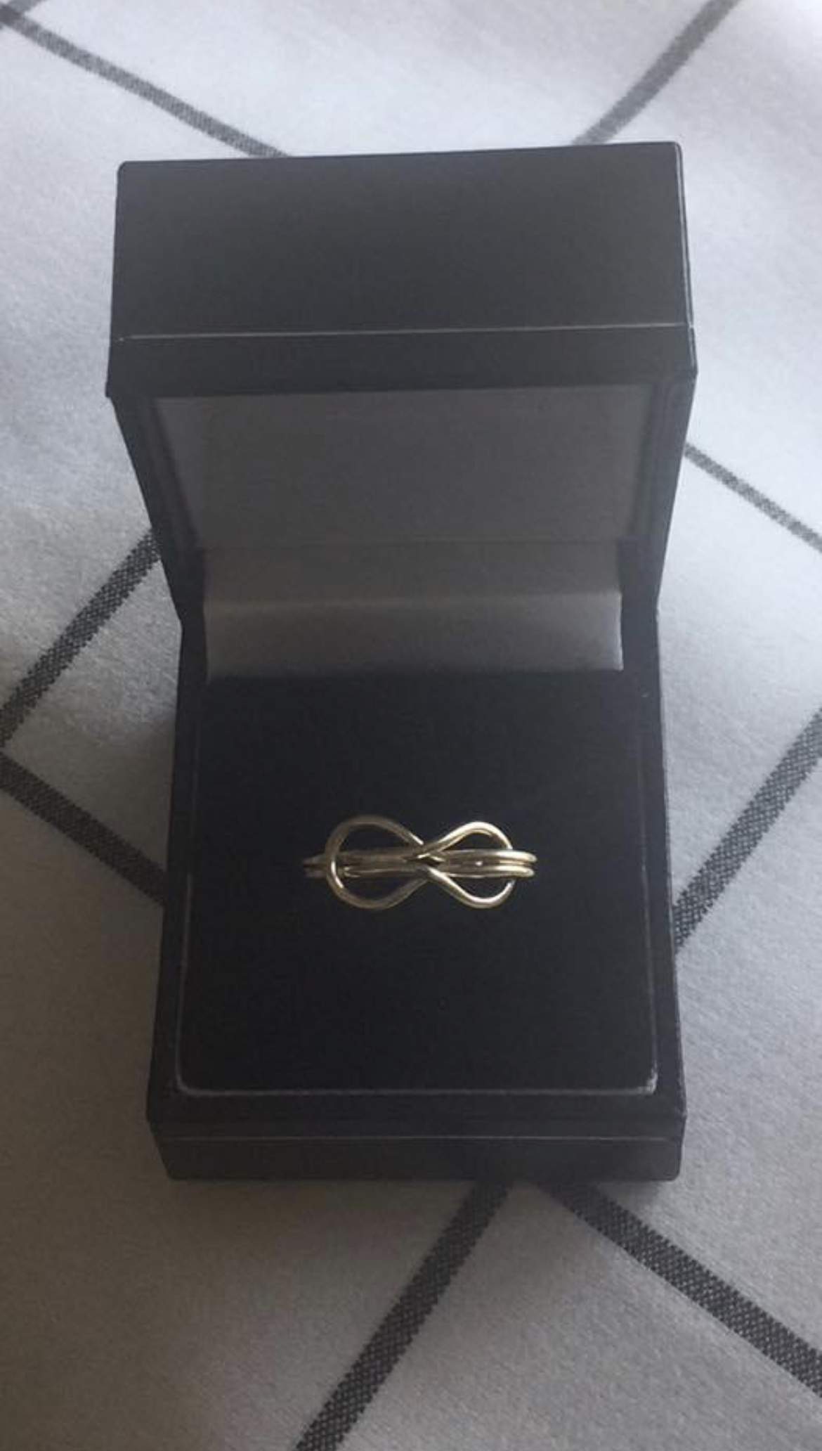 Knot ring, reef knot ring, infinity ring, lovers knot ring, pure gold knot ring, pure silver knot ring