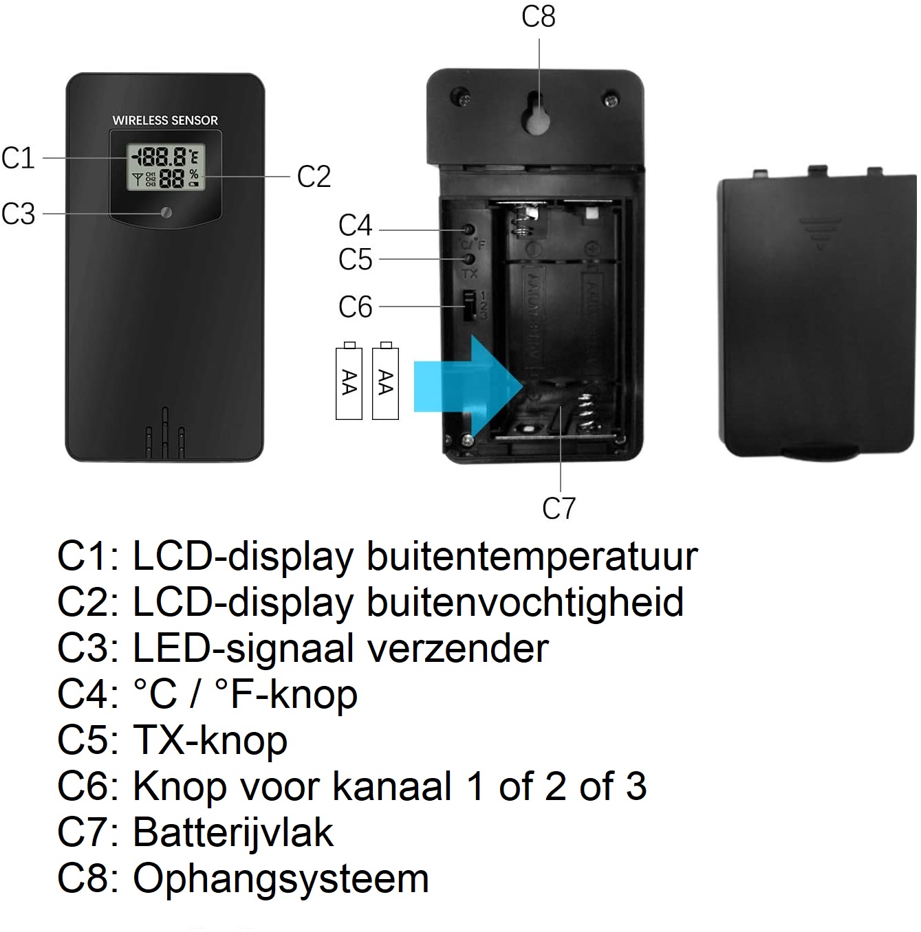 Smartzo PT3378 - Buitensensor