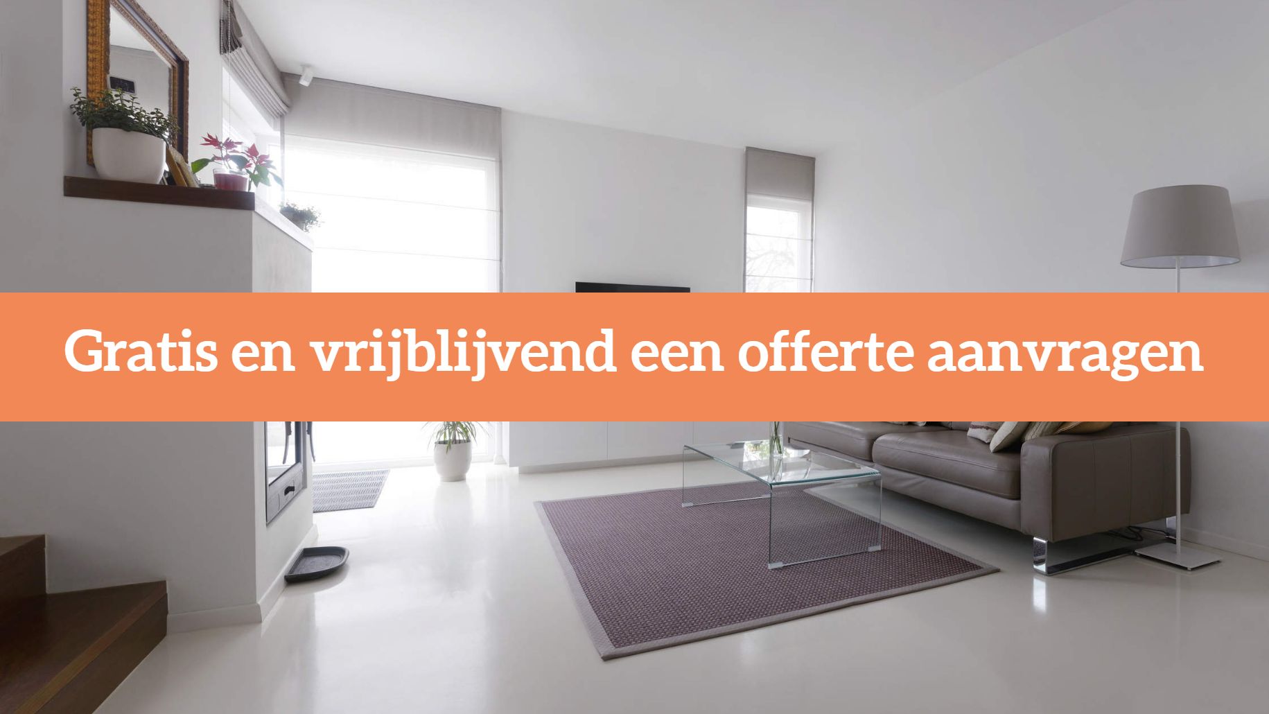 Nederlands interieurdesign - gietvloer woning luxe