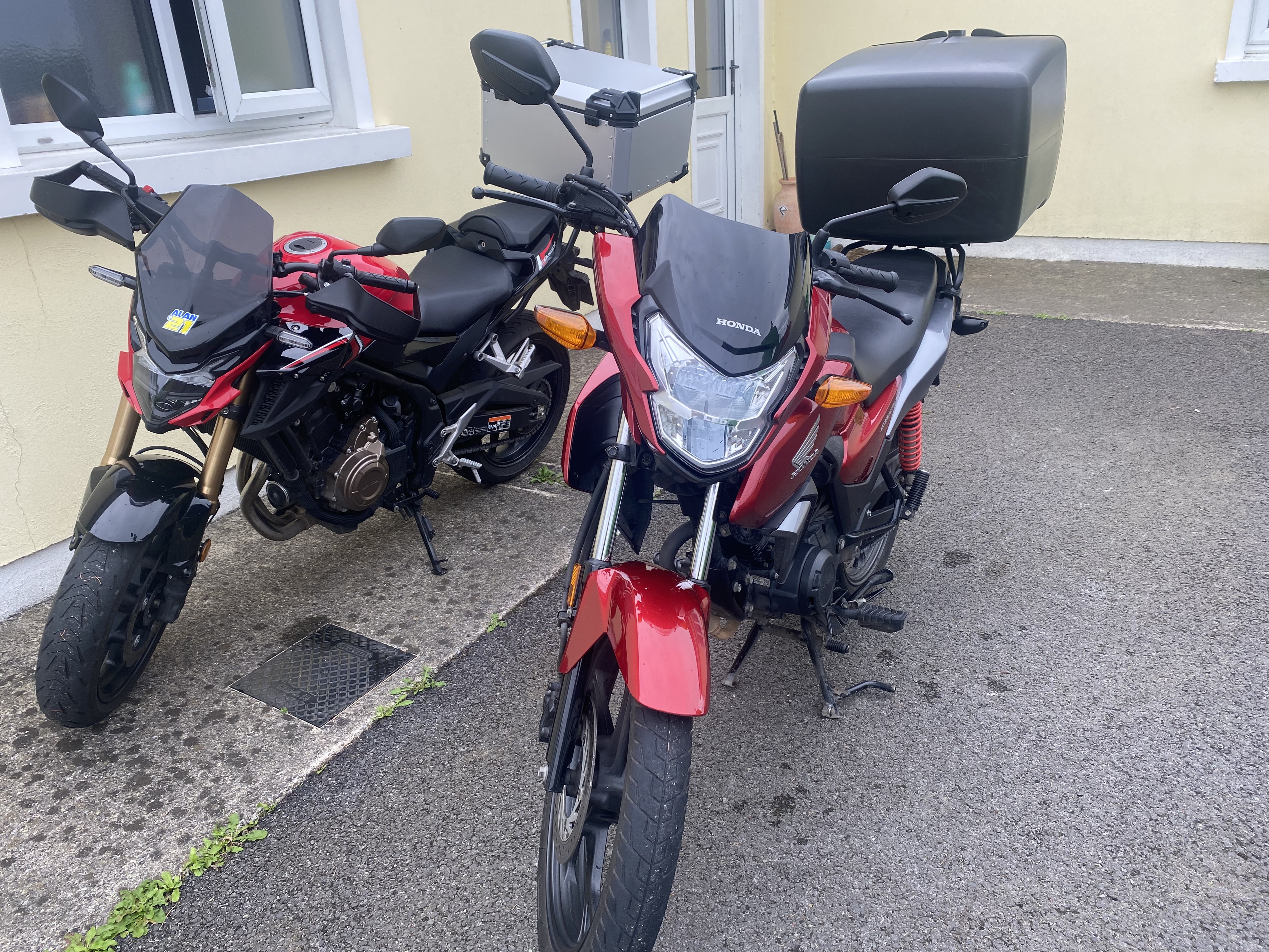 Motorbike fleet for super fast Same day delivery across the North East