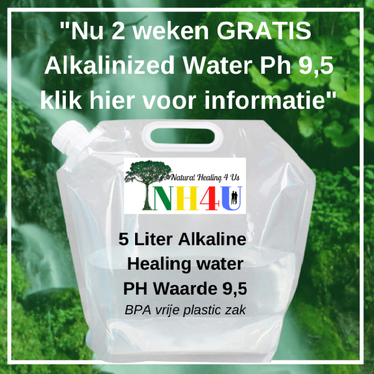 Alkaline water 5 liter + 2 weken navullen