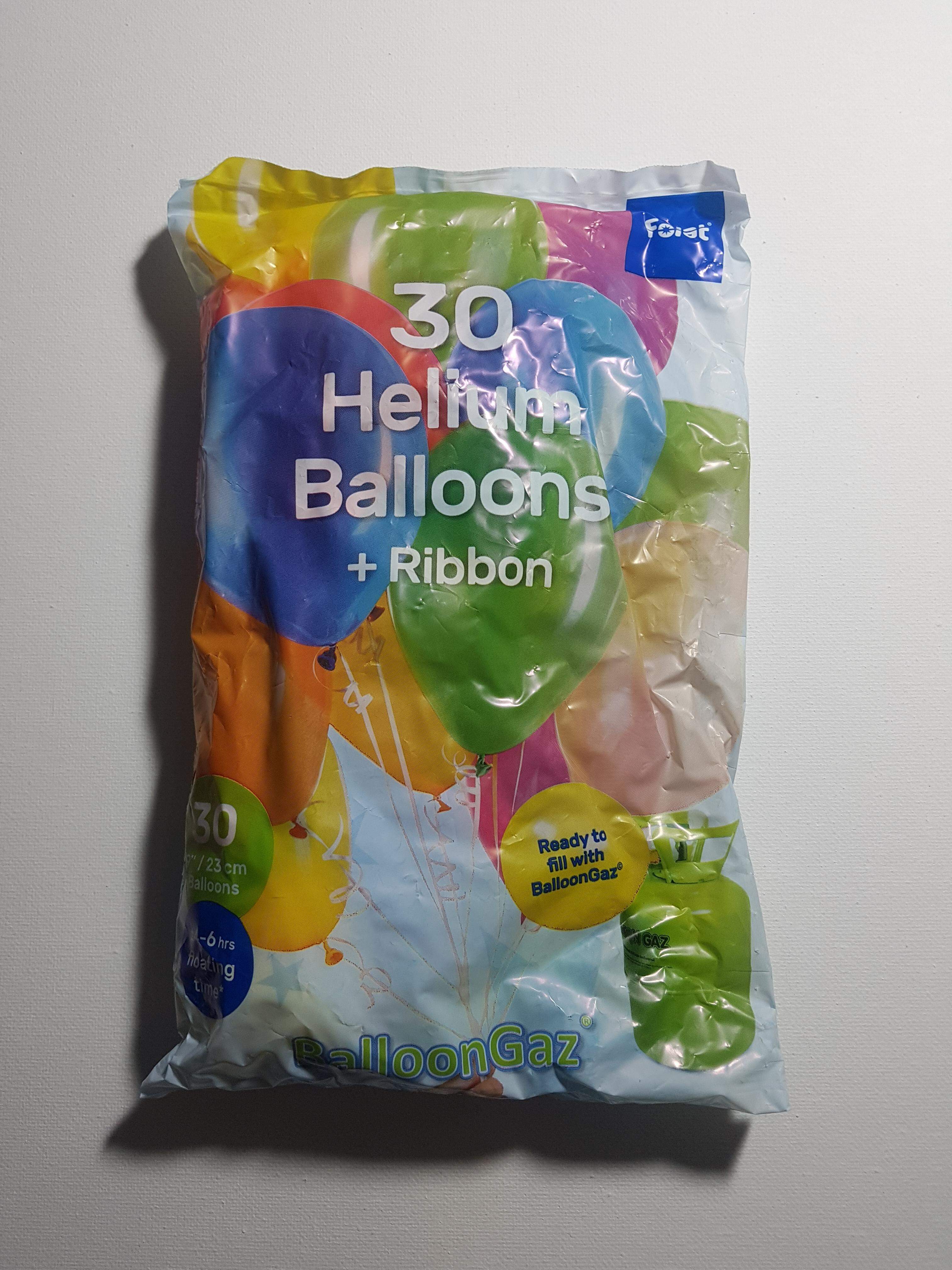 Helium tank incl. ballonnen & lint