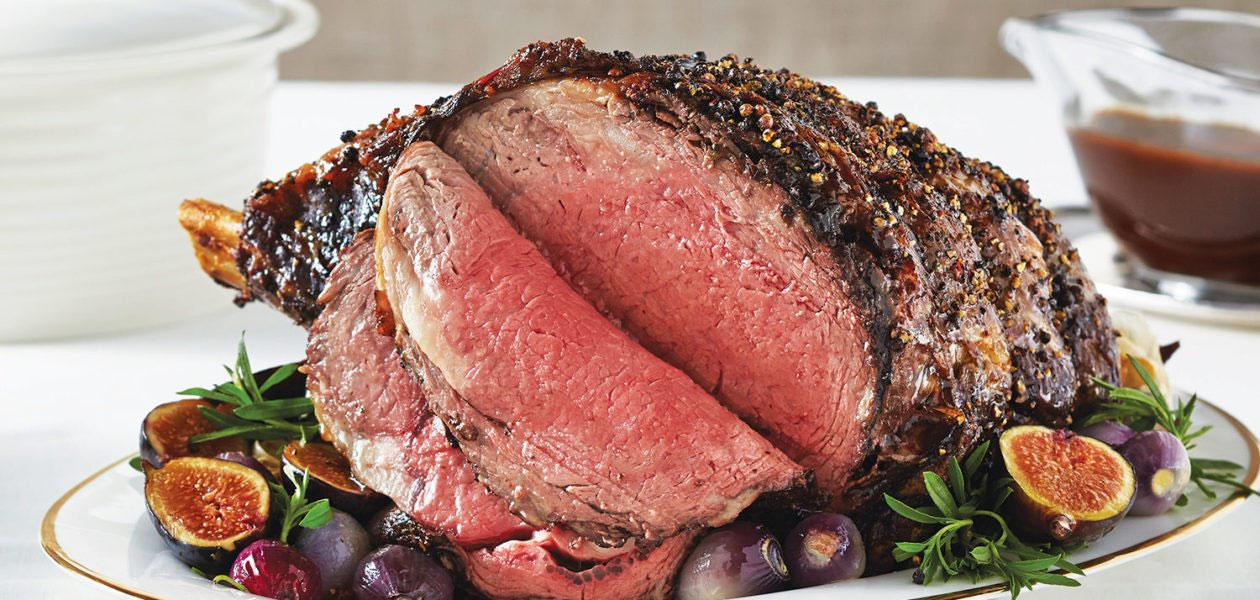 Thick Crusted Garlic Beef Prime Rib