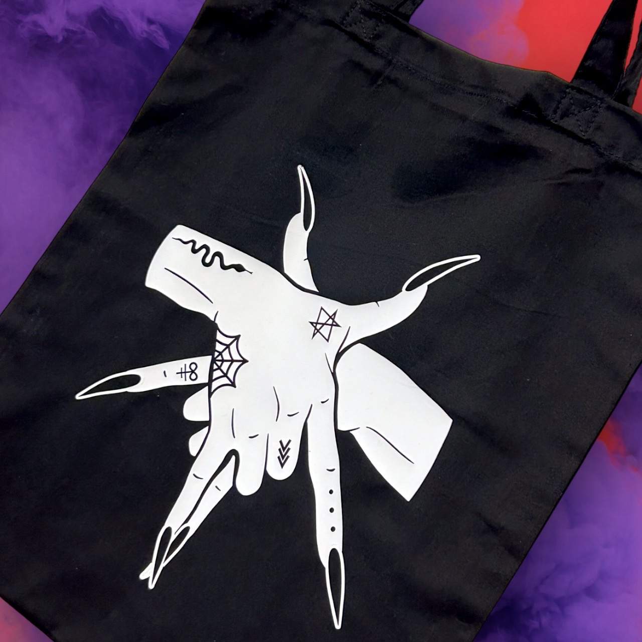 Pentagram Hands Tote Bag