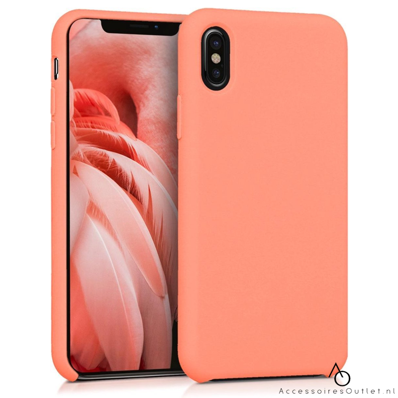 iPhone X - Premium Siliconen Case - Coral