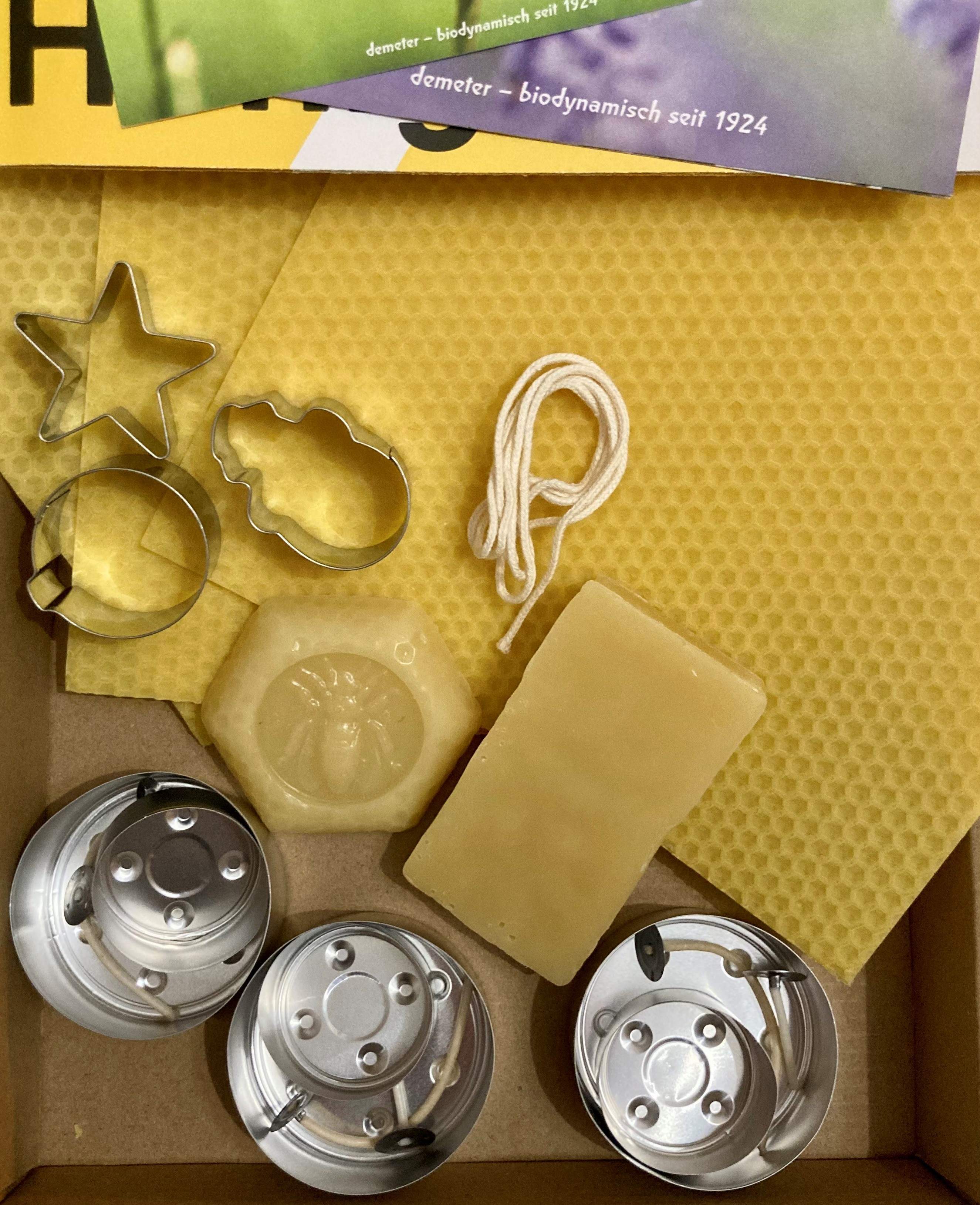 Geschenkebox - "DIY" Wachs-Kerzen und Wachs-Bastelset