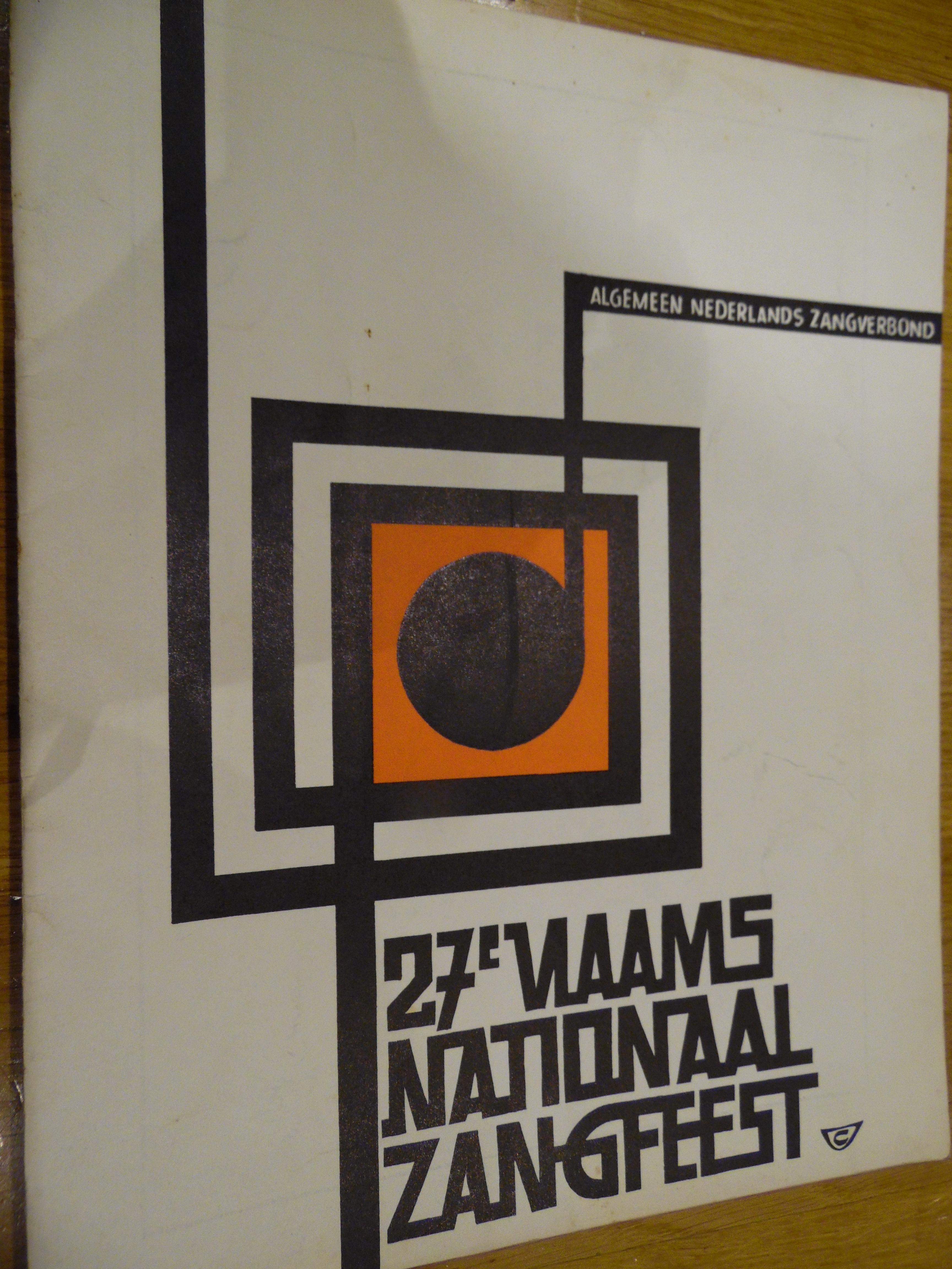 Programma Vlaams Nationaal Zangfeest 1964