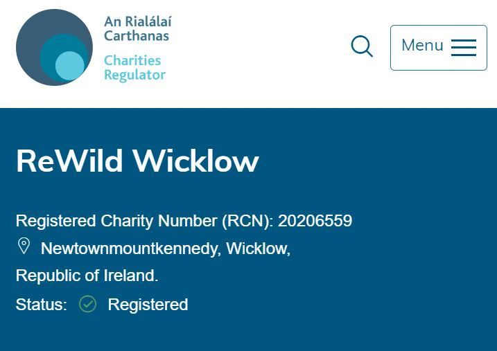ReWild Wicklow becomes registered charity