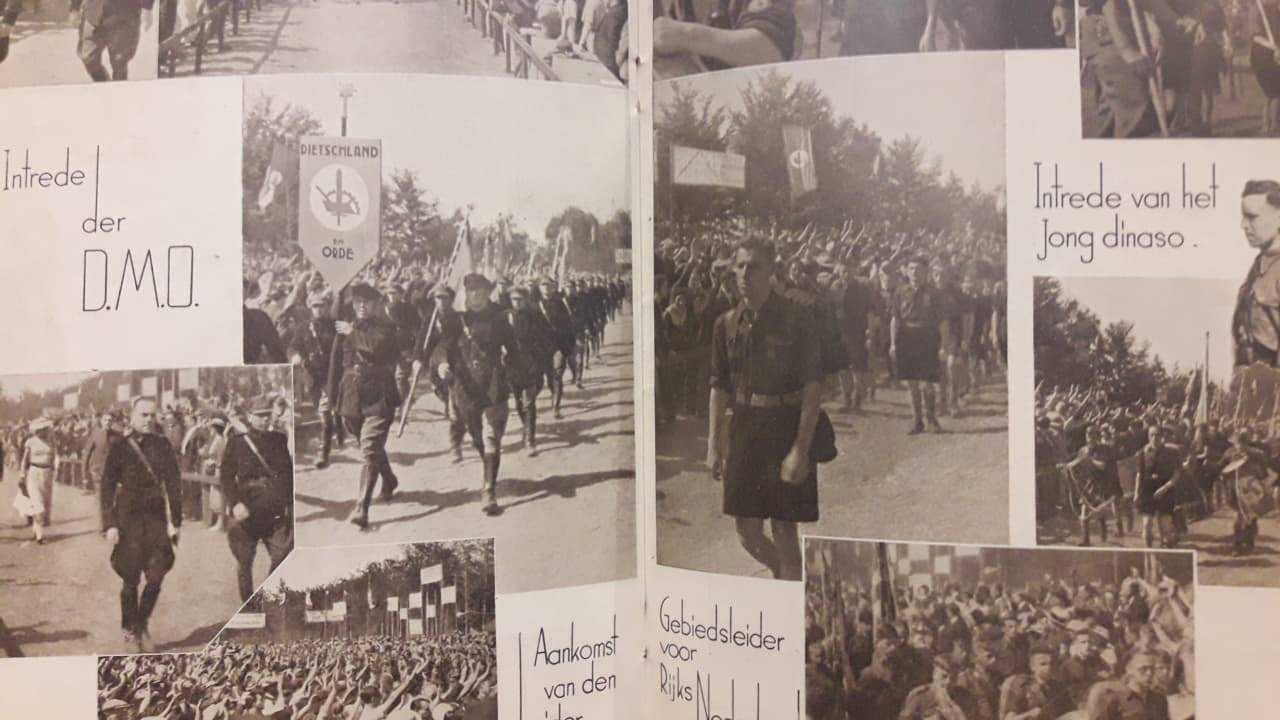 Zeldzame fotobrochure Joris van Severen - Verdinaso /Een leider verovert zijn volk  1935 - 36 blz
