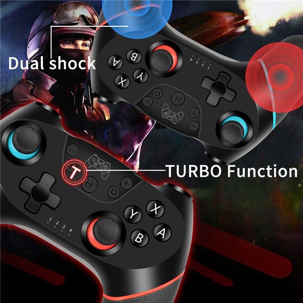 Wireless Controller for Nintendo Switch / Switch Lite - Six Axis Gryroscope, Dual Vibration