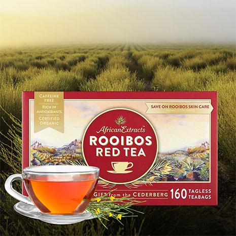 Rooibos Gift Box, 160 Teabags + Free Skin Care worth £10