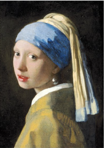 Theedoek, HET MEISJE MET DE PAREL van Johannes Vermeer