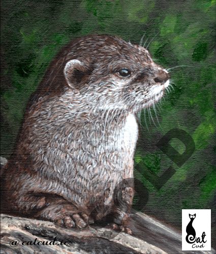 Otter Acrylic Painting