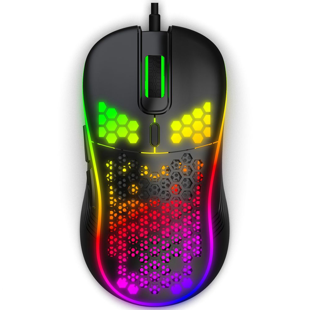 R8, 1619, Braided, Wired, RGB Gaming Mouse - 8000 DPI