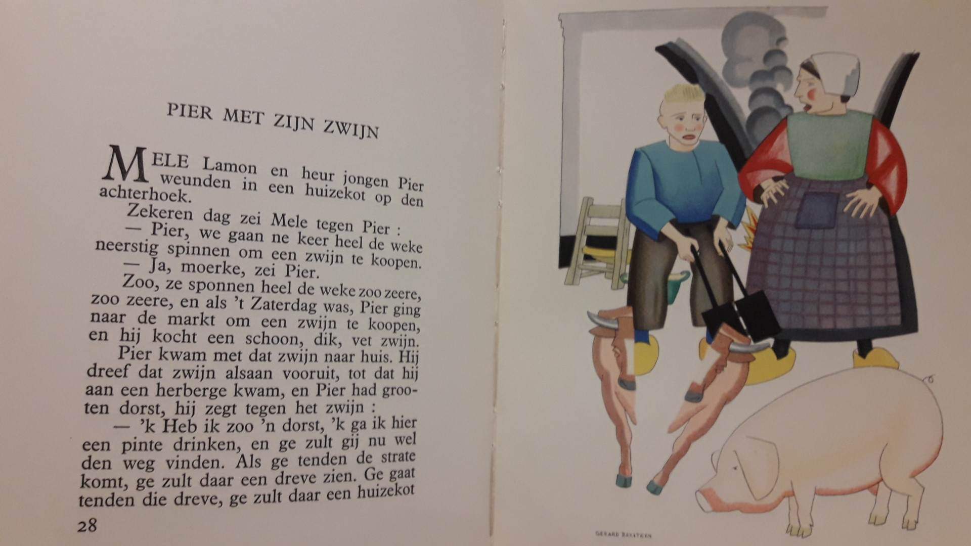 Stijn Streuvels - Prutske's vertelselboek met prenten van Gerard Baksteen / 78 blz