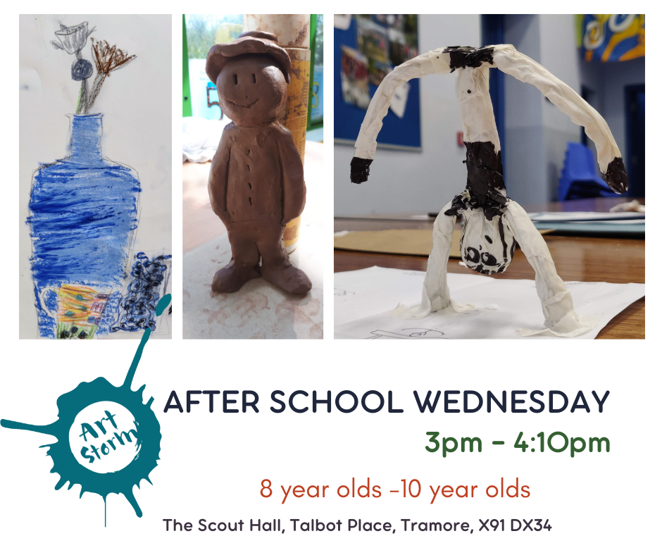 ArtStorm Wednesdays 8 - 10 year olds @ 3 pm - 4.10pm