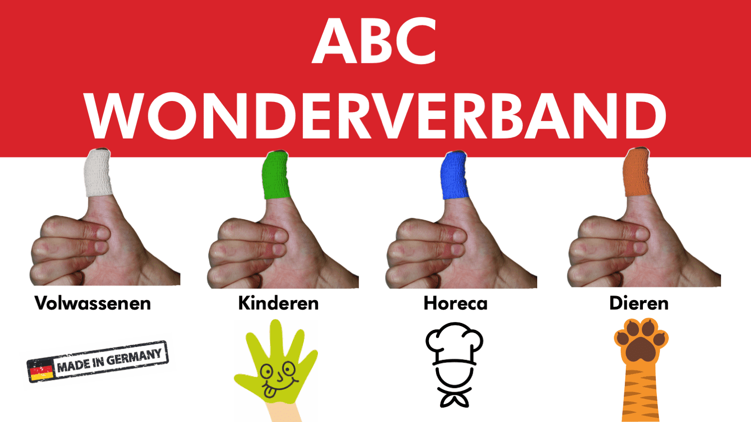 ABC-Wonderverband collectie mens en dier