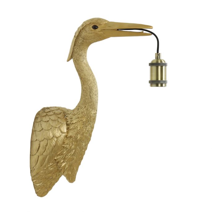 Goudkleurige wandlamp, CRANE van Light&Living, Afgeprijsd van €79 voor €50