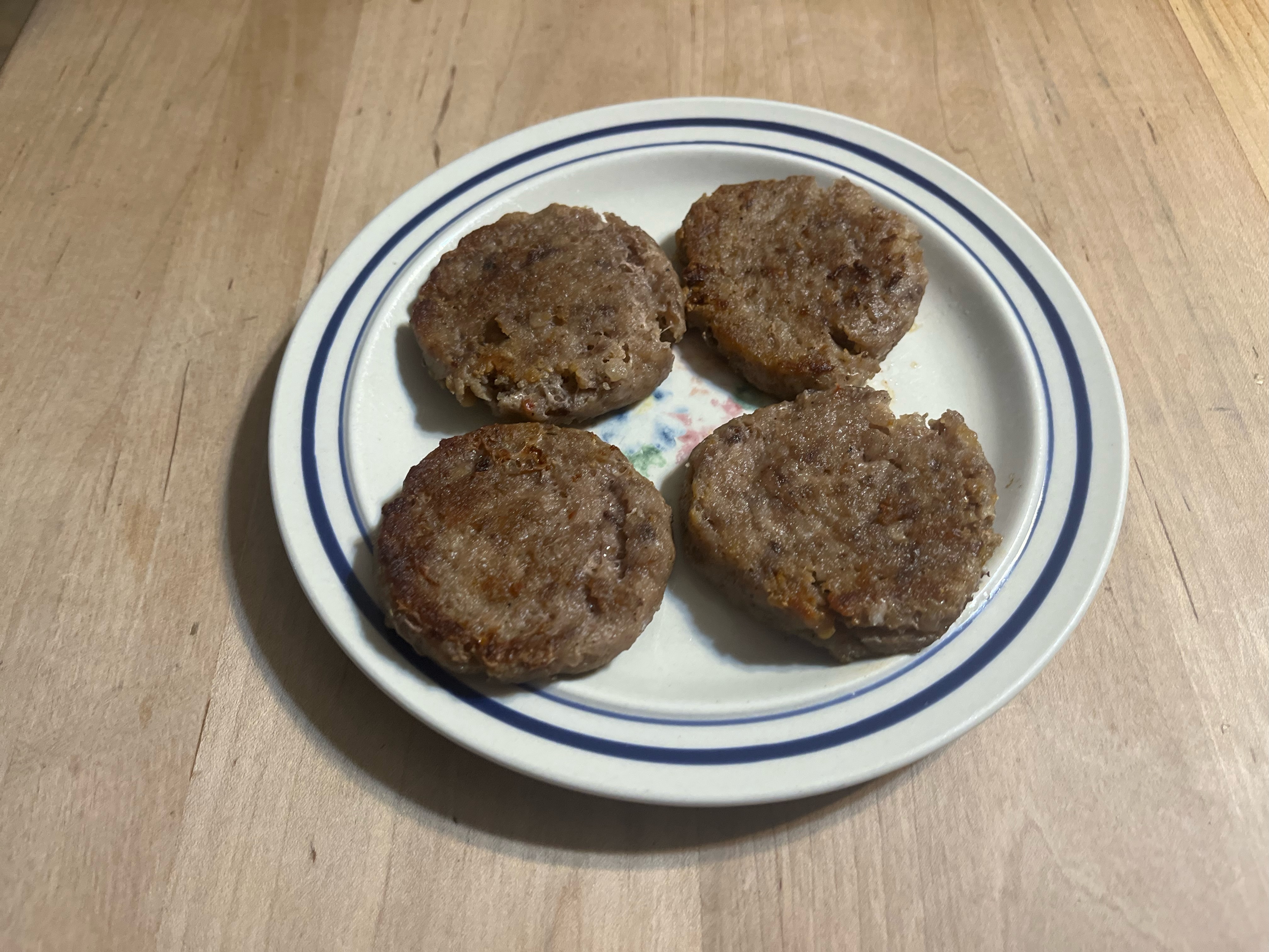 Fried Pork Breakfast Sausage