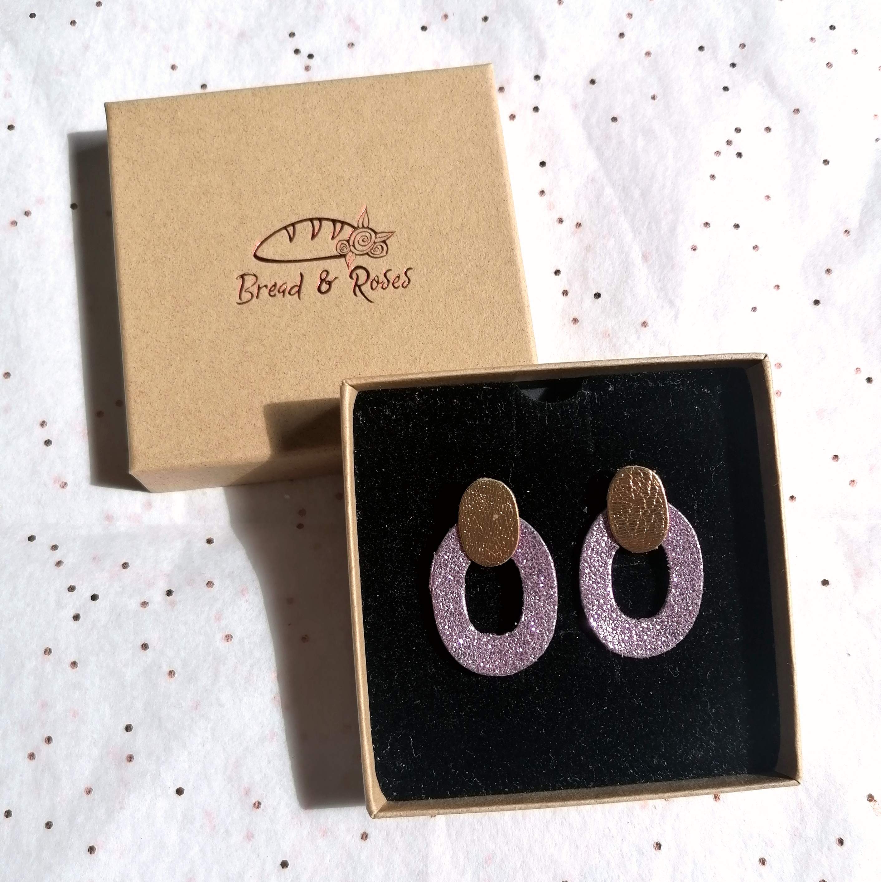 Delia Recycled Leather Earrings - 21 Colours