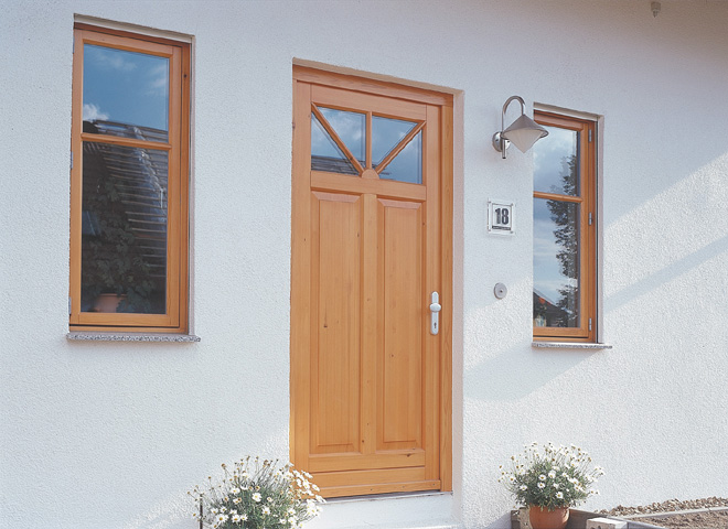 Pine door and windows