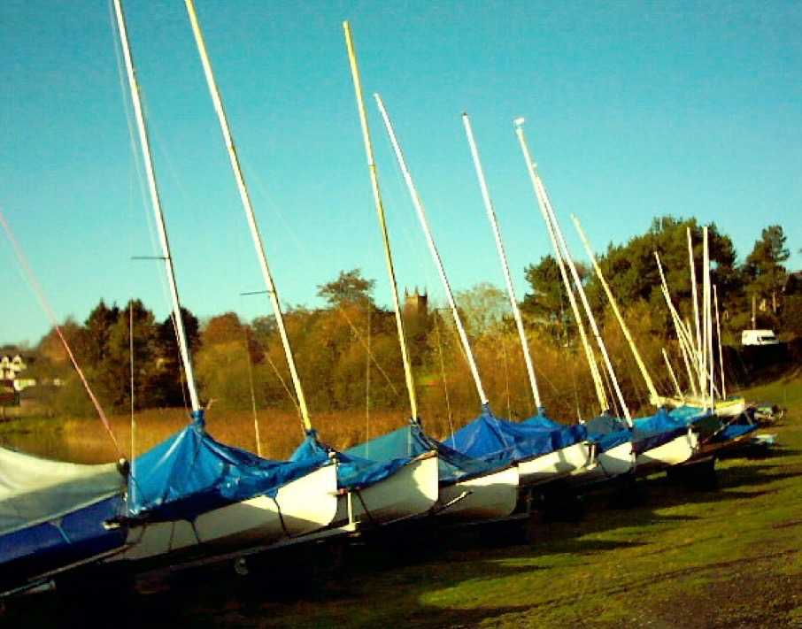 Sailing boats at Lochmaben