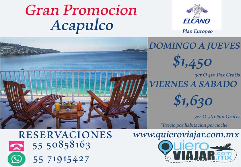 Promocion Hotel El Cano Acapulco