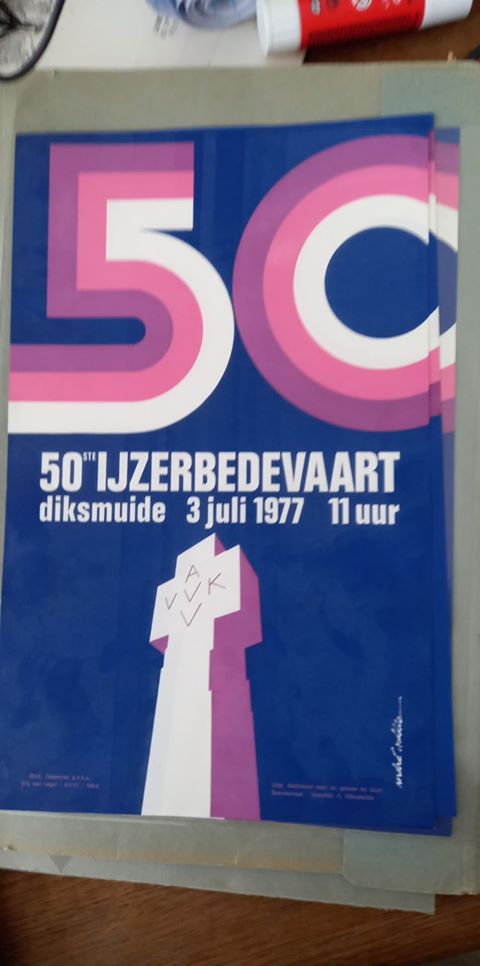 Affiche A4 Ijzerbedevaart 1977