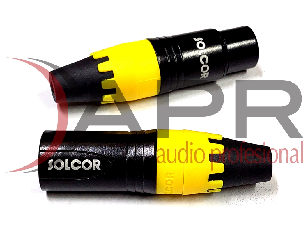 Conector XLR, modelos PLCAN/JKCAN, marca SOLCOR