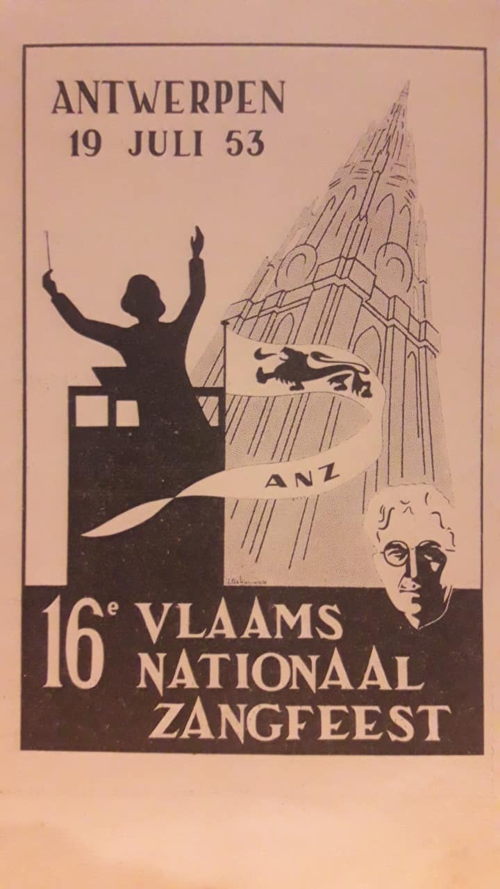 Programma 16e Vlaams Nationaal Zangfeest 1953 Antwerpen