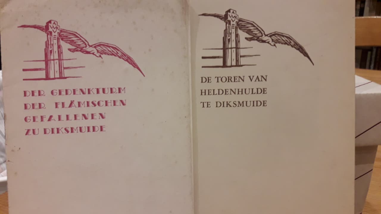 Ijzertoren kennismaking brochure Duits en Vlaams 1936