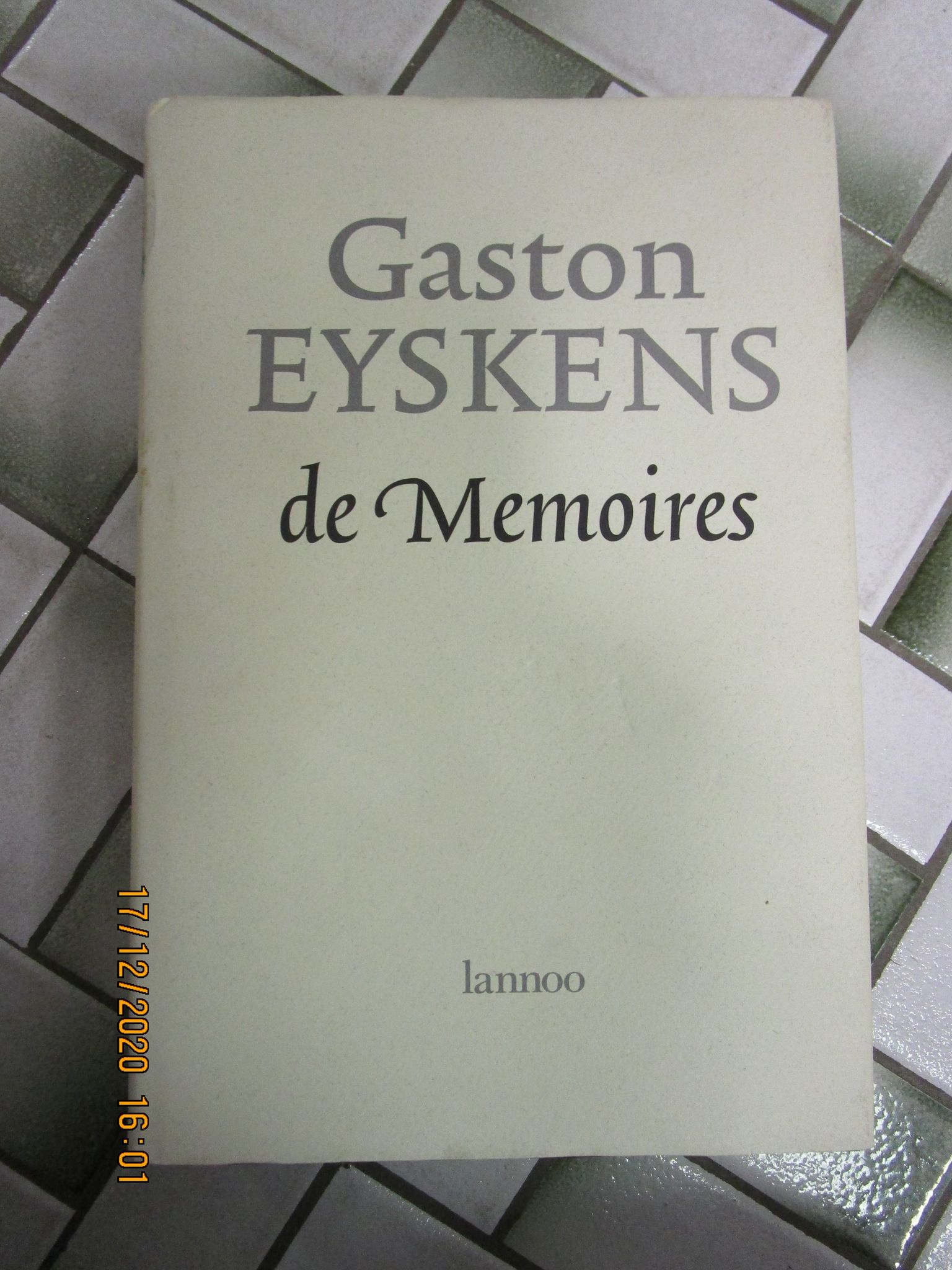 De memoires van Gaston Eyskens