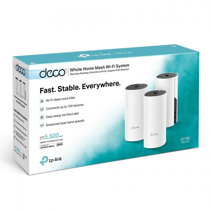 Deco M4 - Smart Home Mesh Wi-Fi System (3-pack)