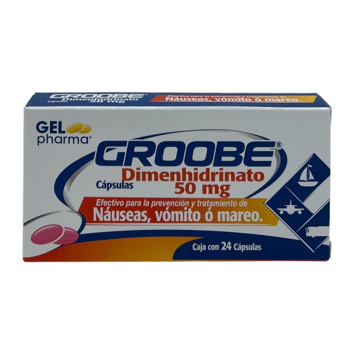 Dimenhidrinato Cap 50mg C/24 GROOBE