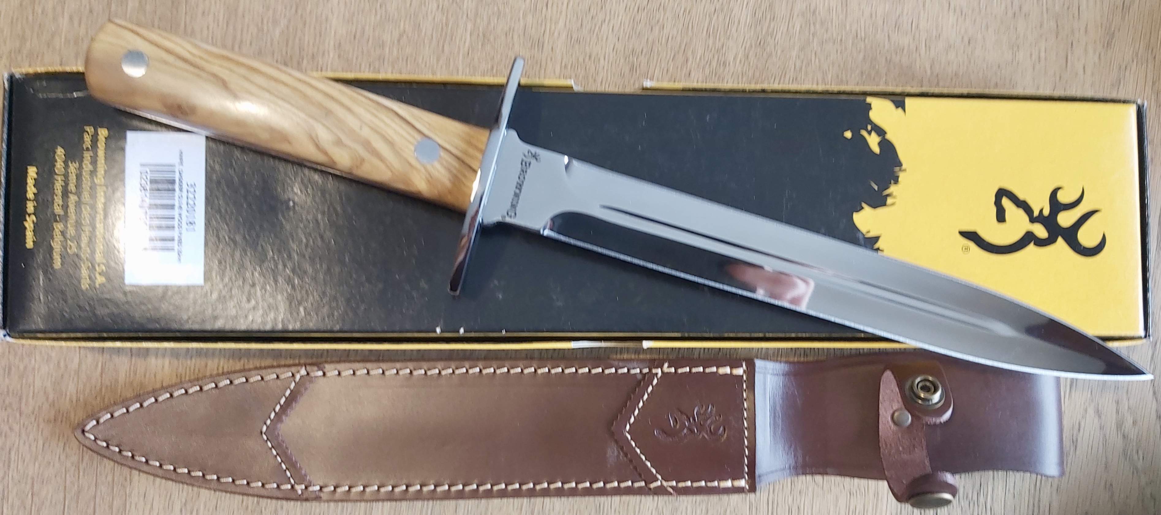 Browning, dagger olive wood fixed, Prijs 169€