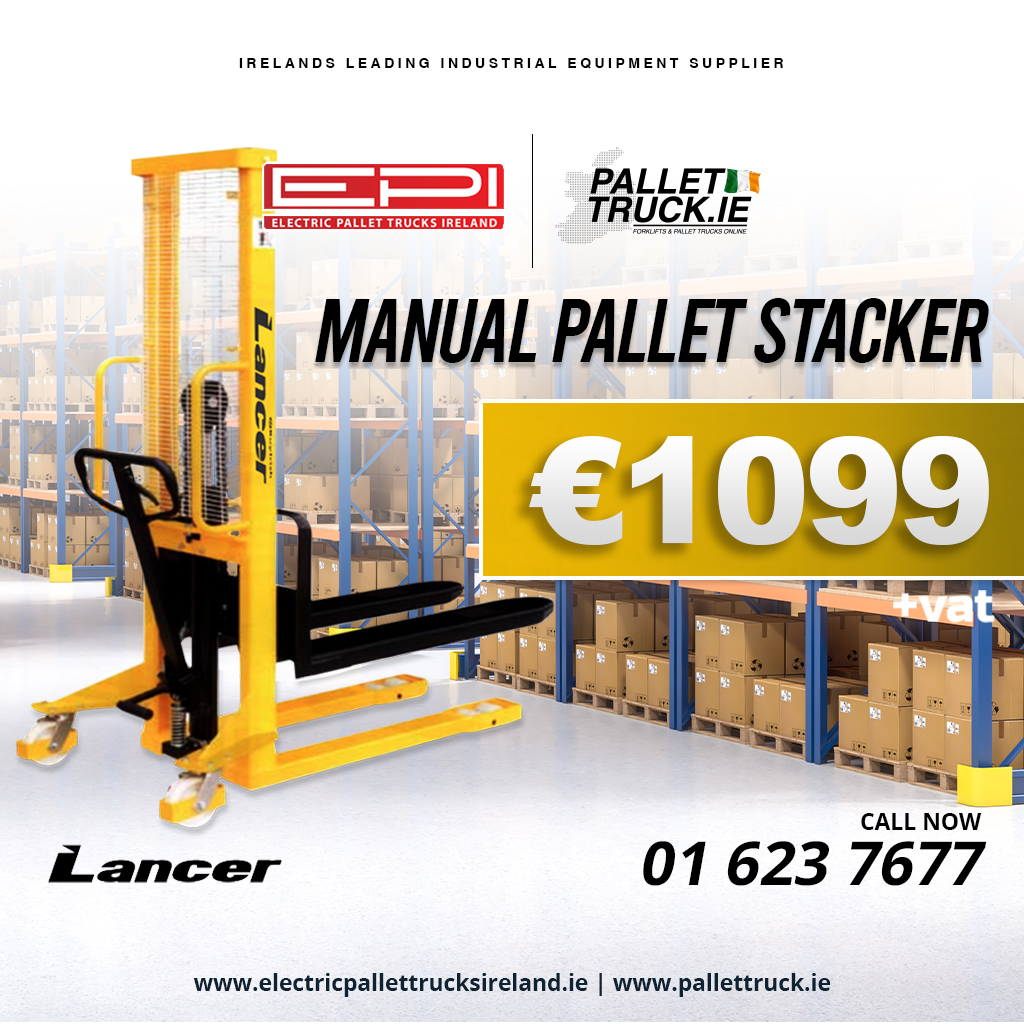 Supplying Ireland with Electric Pallet Trucks, Forklifts, Pallet Stackers, Parts & Repairs.