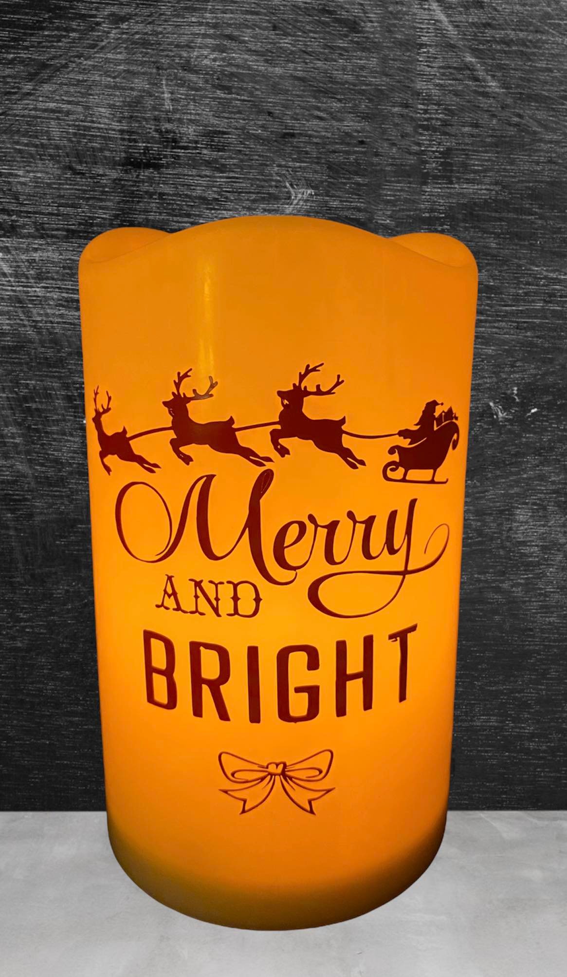 Merry and Bright LED Candle