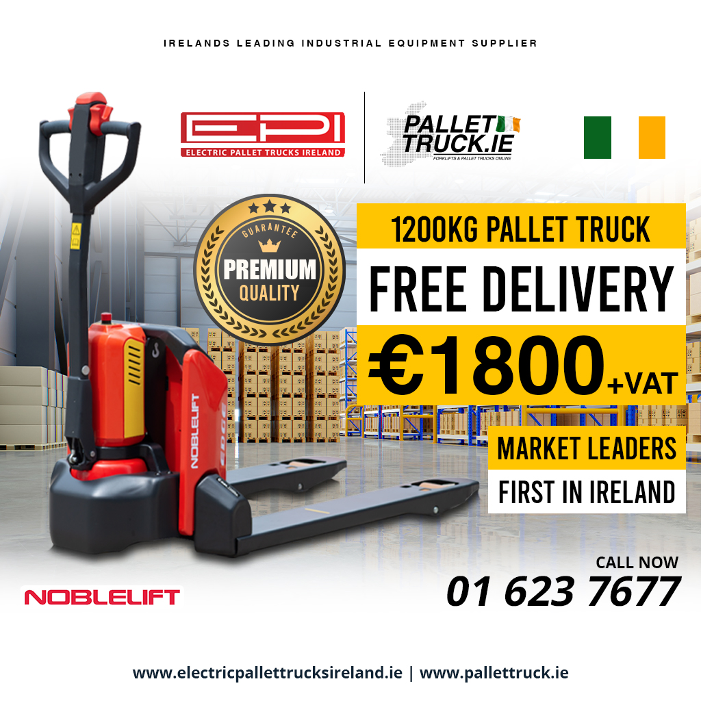Noblelift pallet truck with 1200kg lift capacity