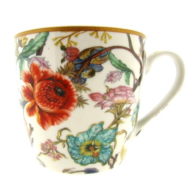 Bohemian Flower Anthina  - William Morris - Ontbijtmok (450 ml) - NIEUW