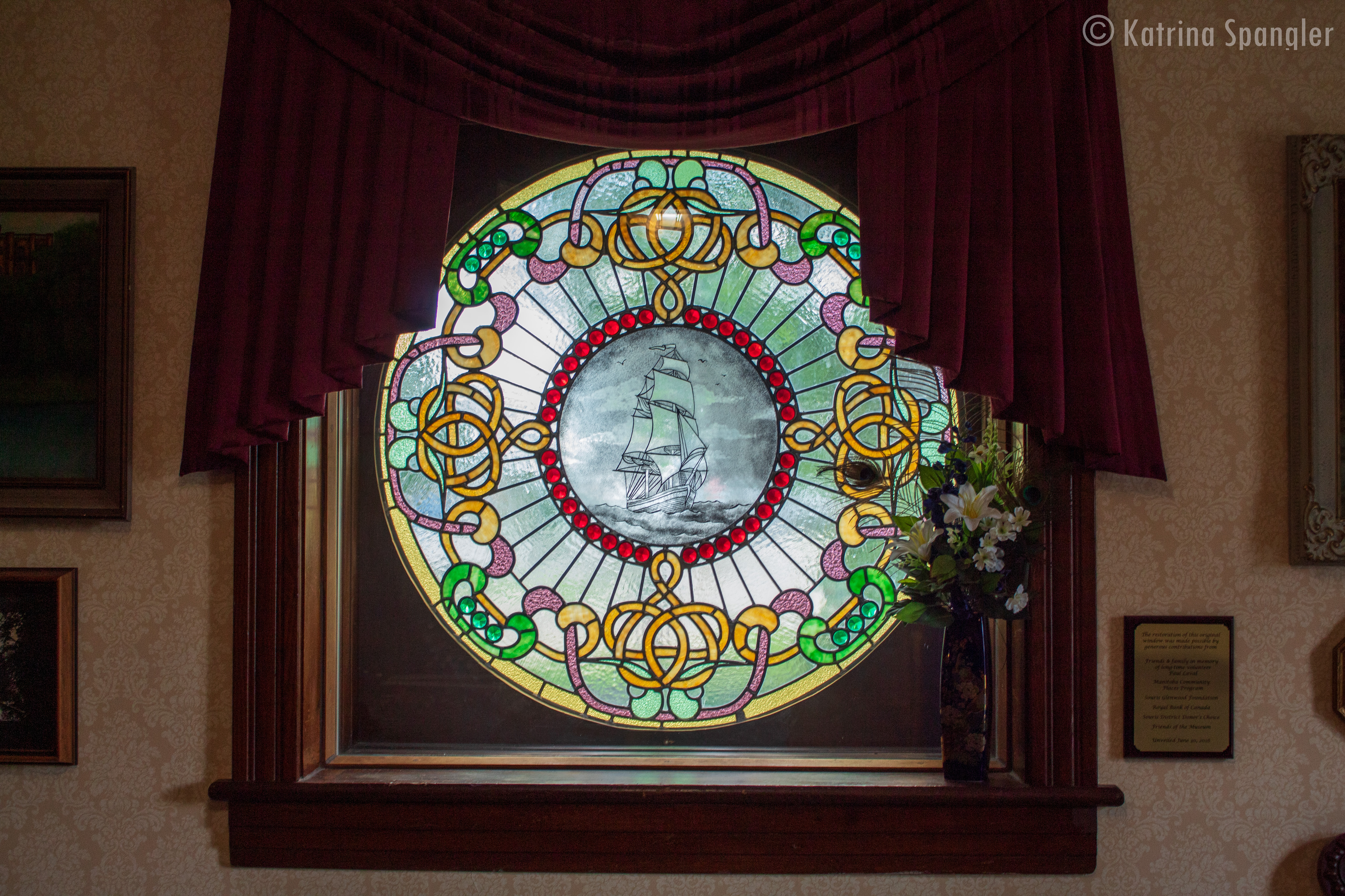 Hillcrest parlor stained glass window