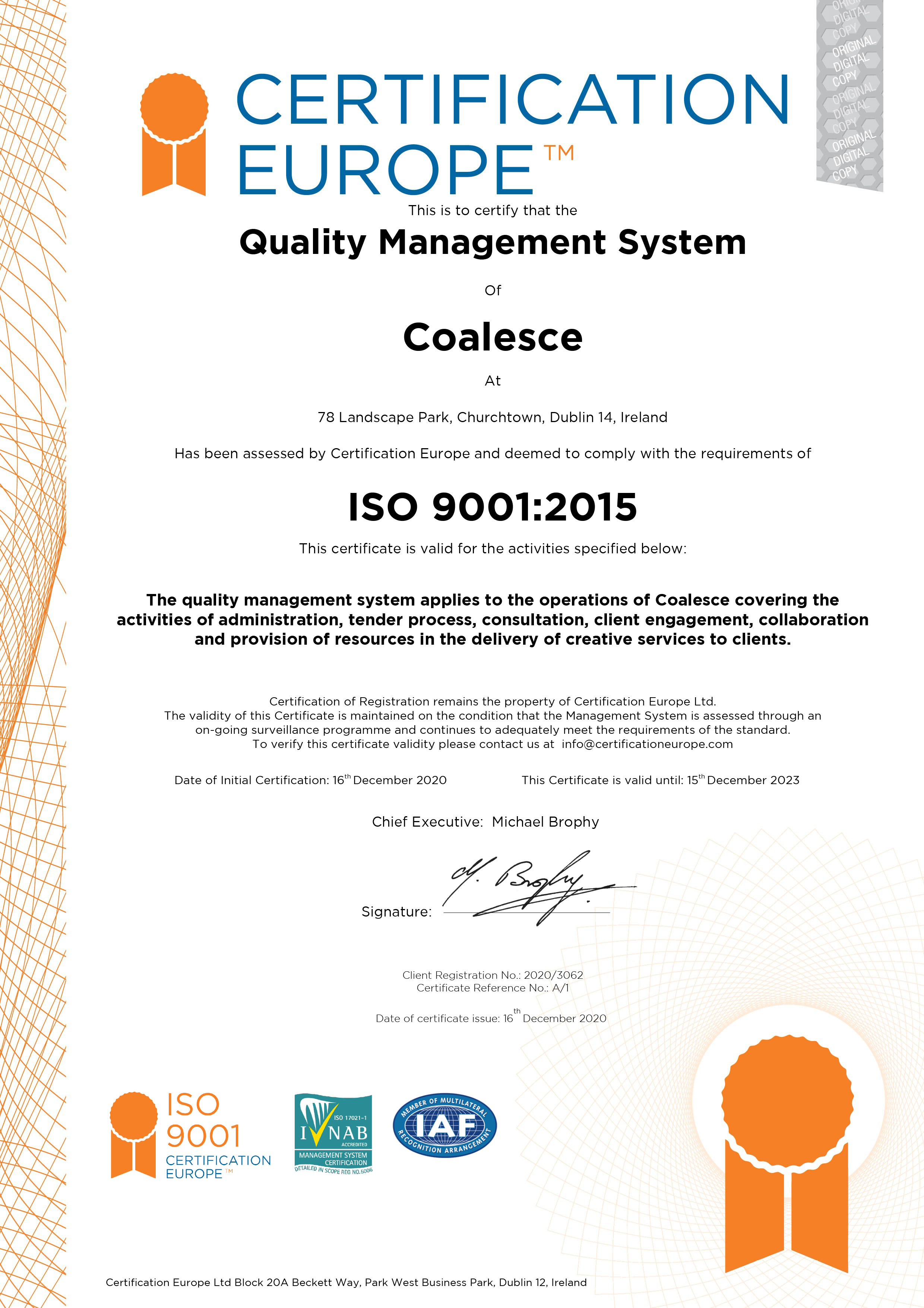 Coalesce ISO9001 CertA1 ED2023jpg