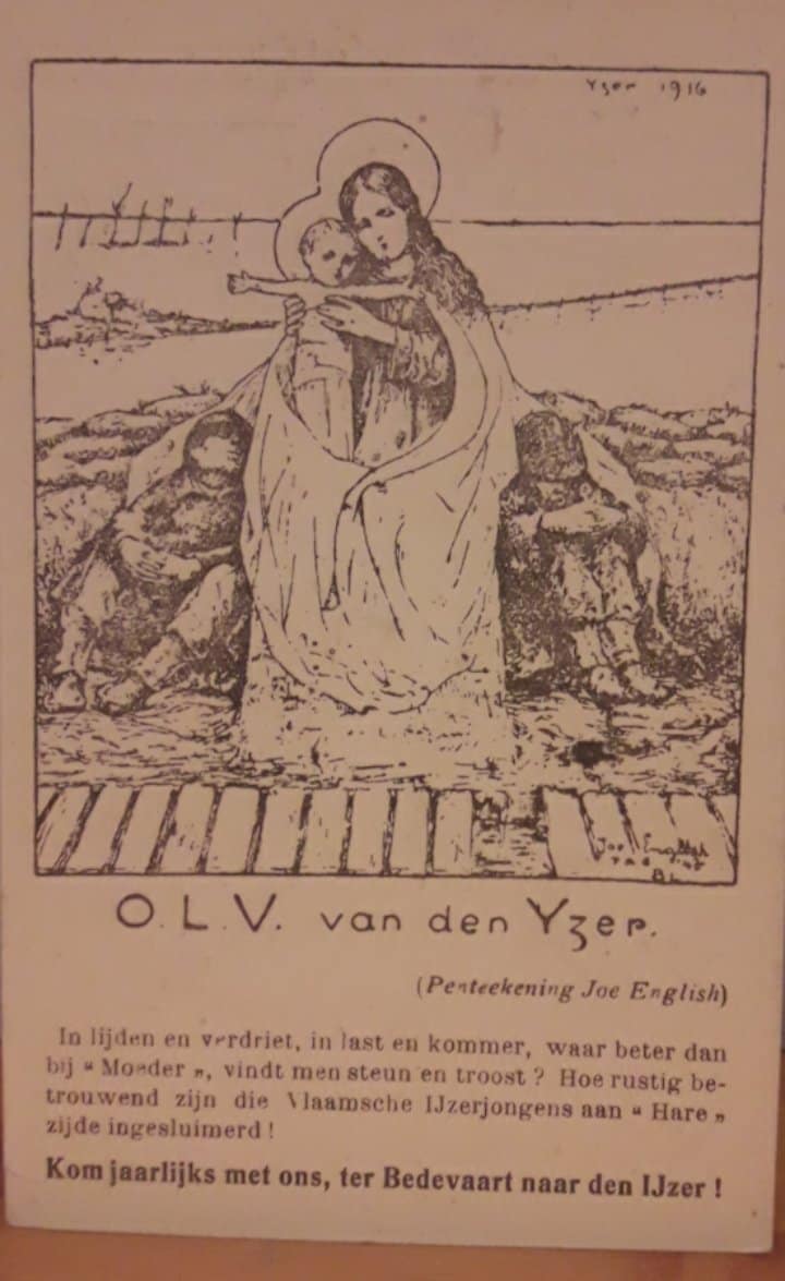 Ijzerbedevaart Diksmuide / postkaart Ijzerbedevaart OLV van den Ijzer '20 ( T4 )