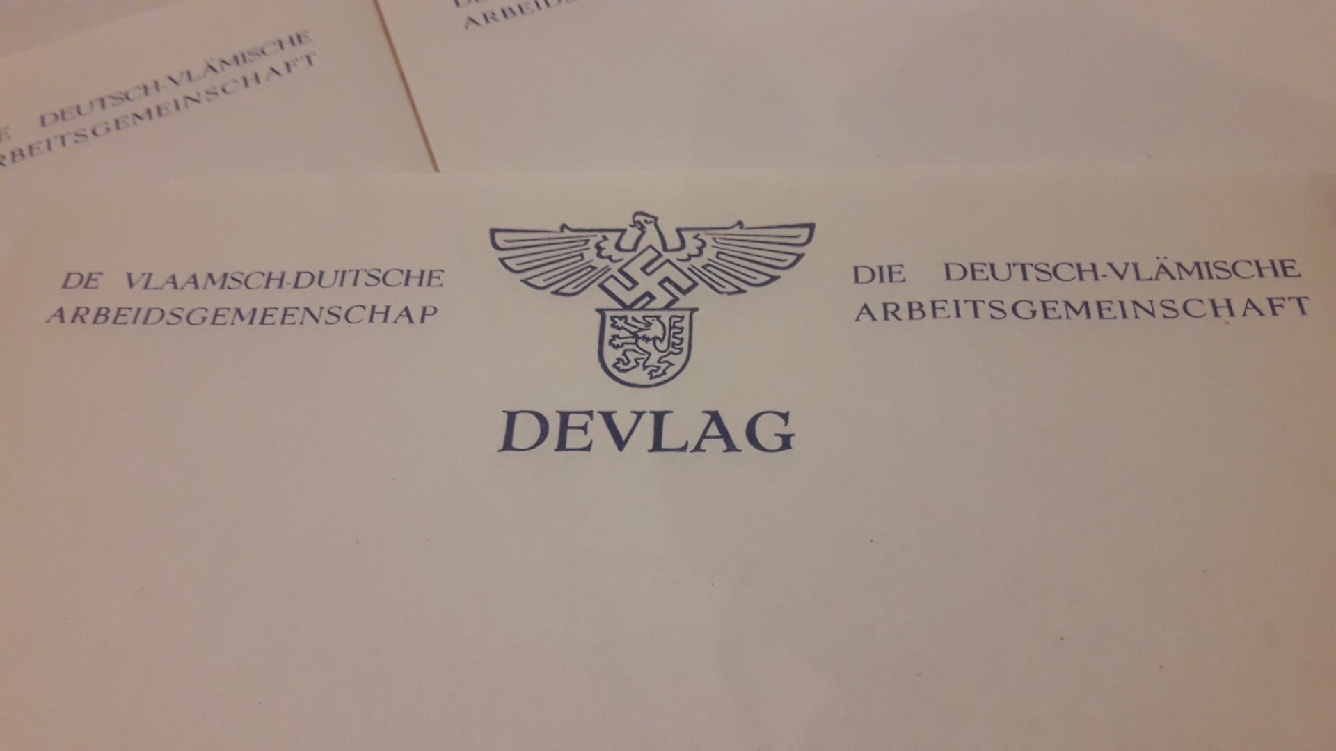 5 stuks origineel briefpapier van DE VLAG / in perfecte staat