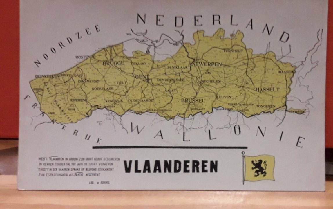 Zeldzame postkaart  - Vlaanderen volkstelling , jaren '20 (B2)