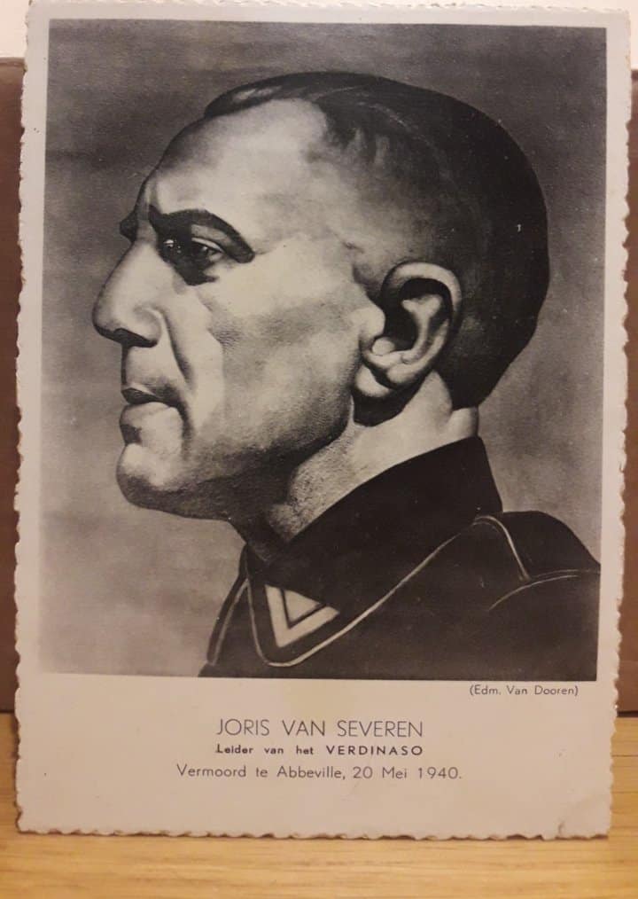 VERDINASO JORIS VAN SEVEREN / originele postkaart JVS  1940 (VD24)
