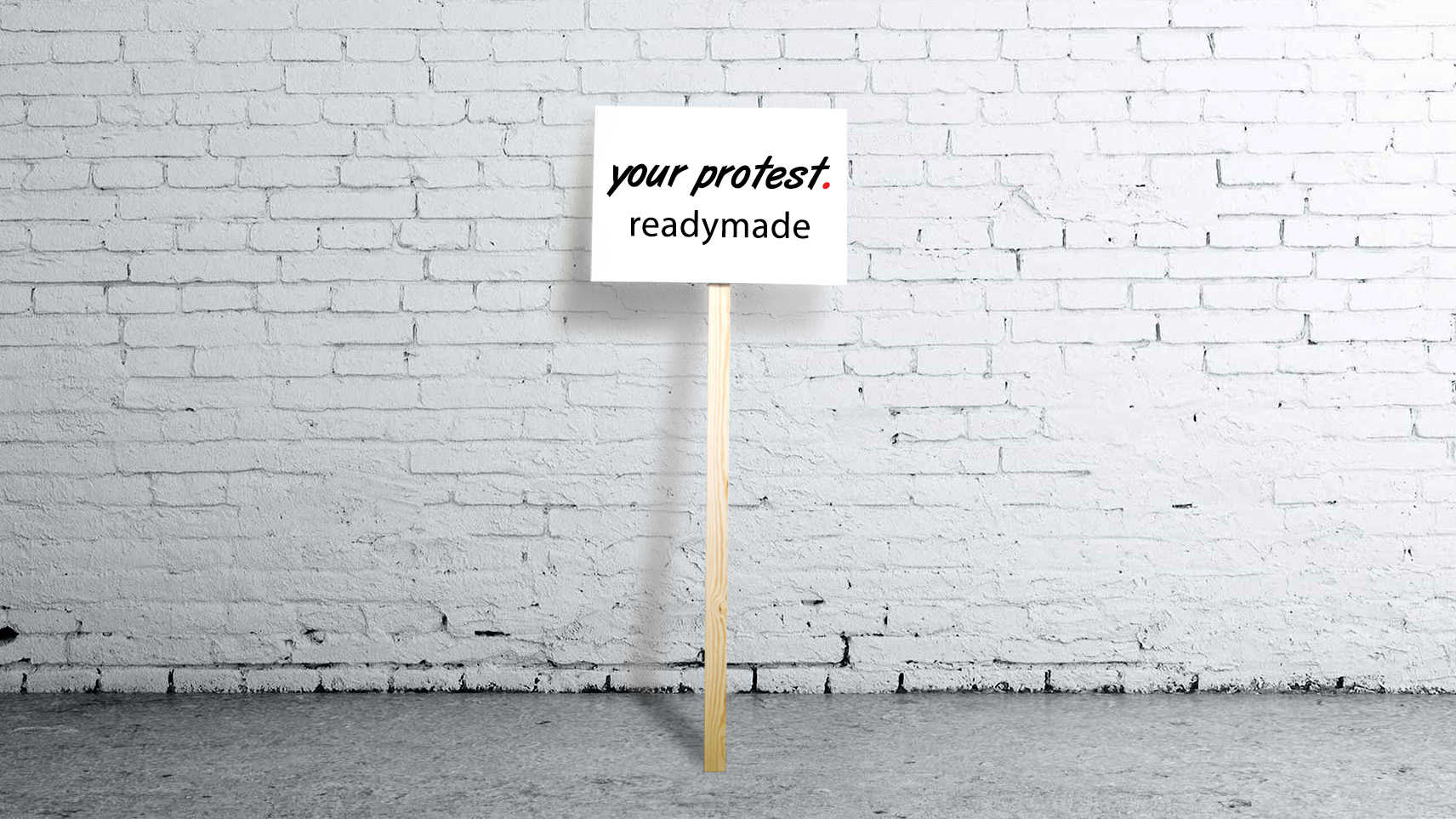 Protest sign - with your own text (medium)
