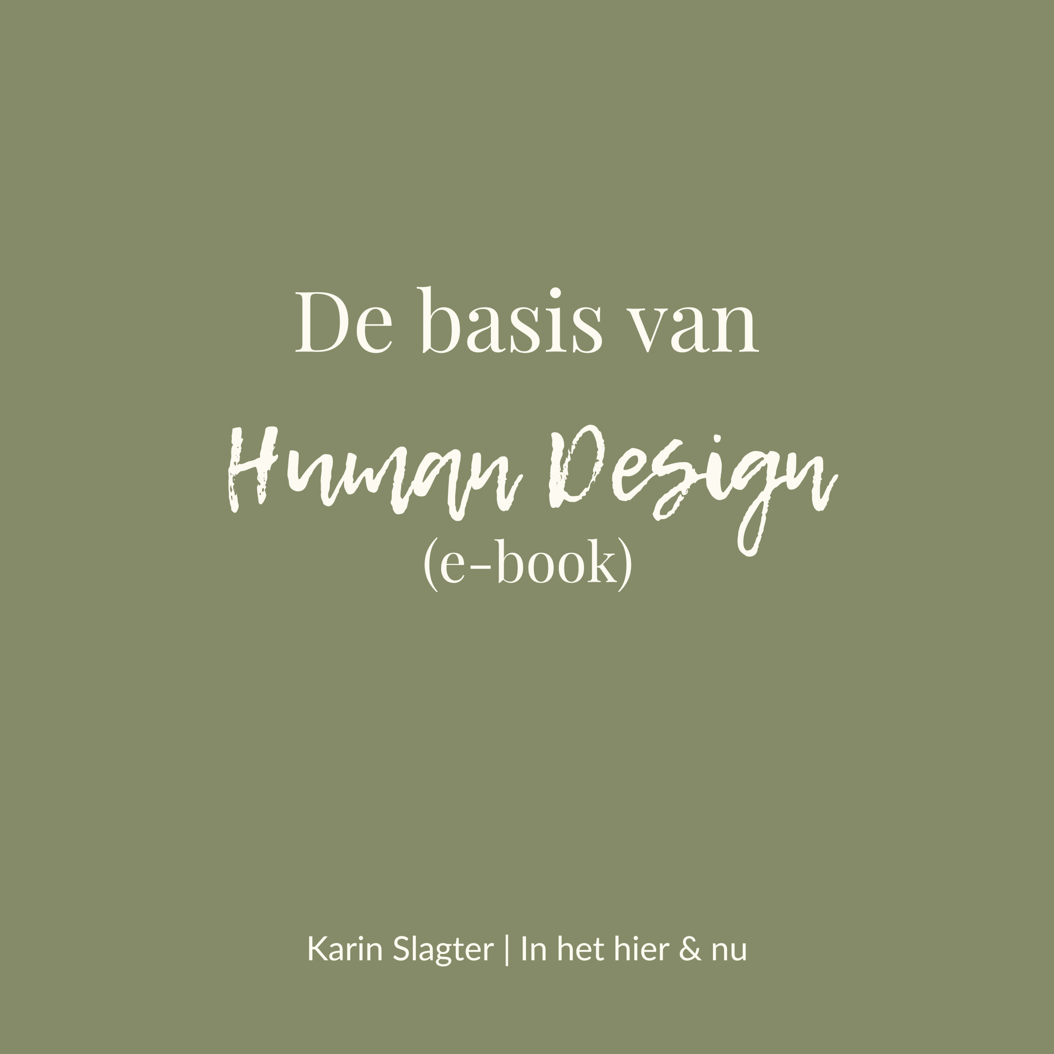 De basis van Human Design (e-book)